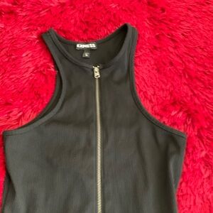 Express bodysuit zipper top